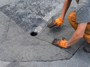 Bitumen-Roof-Repair-Nashville-TN-Tennessee-1 | Glick Roofing Systems roof damage - Bitumen Roof Repair Nashville, TN